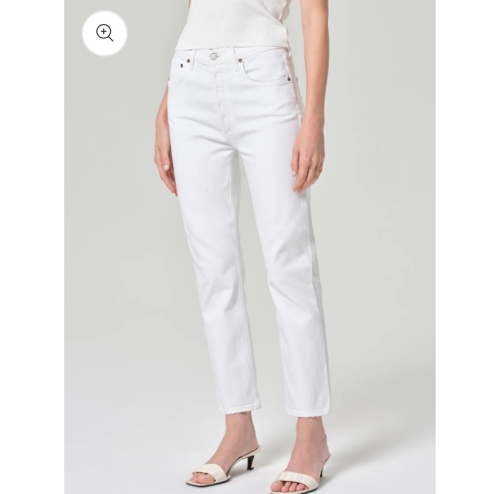 Agolde | Riley High Rise Straight Crop Jeans - Picture 2 of 10
